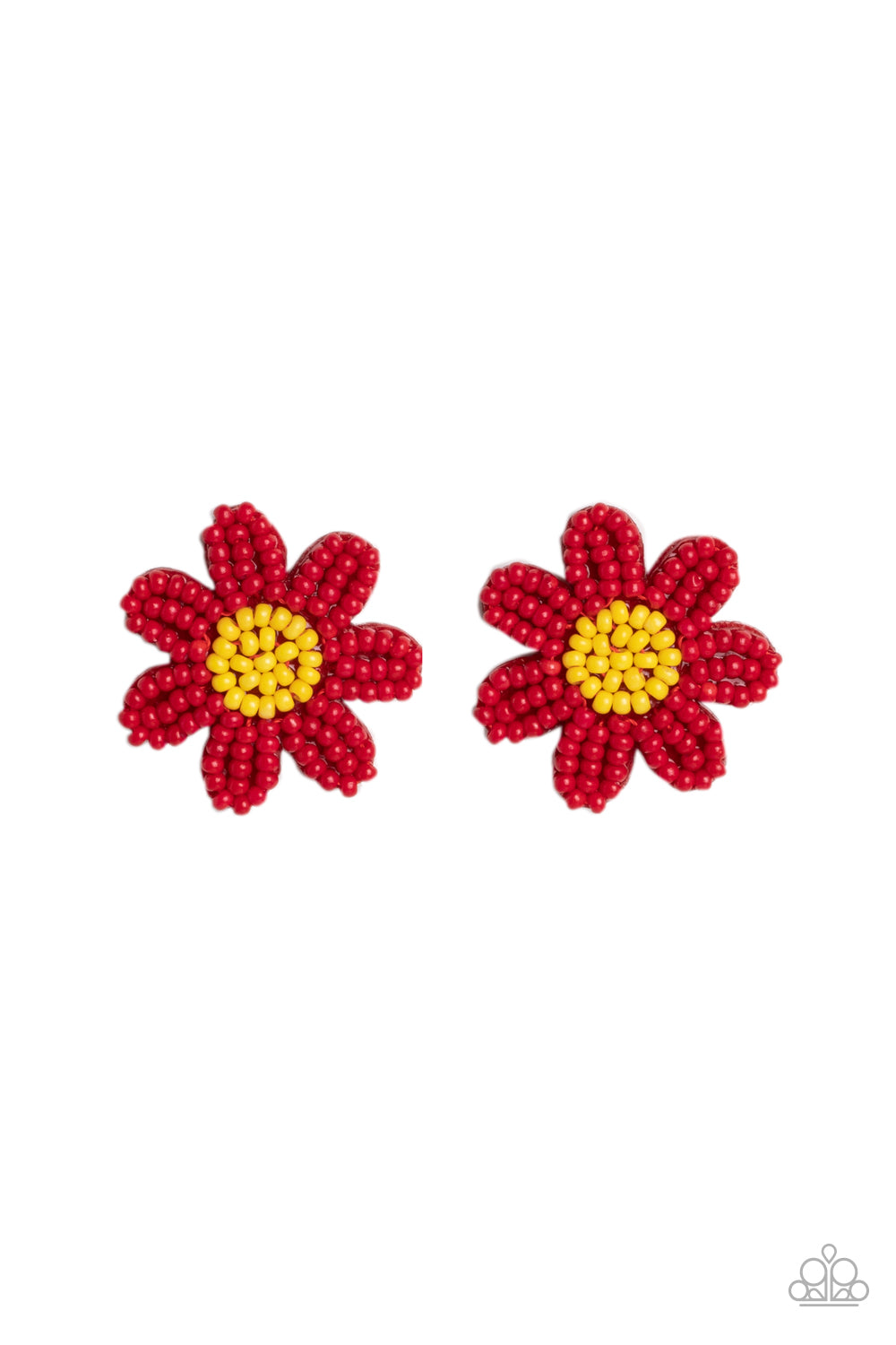 Sensational Seeds - Red Earrings - Paparazzi Accessories - Alies Bling Bar