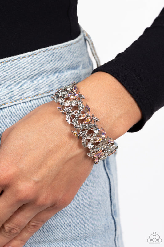 Feathered Finesse - Orange Bracelet  - Paparazzi Accessories