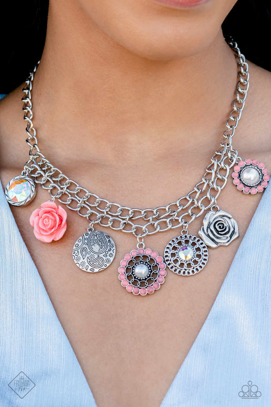 Garden Grace - Orange Necklace - Paparazzi Accessories - February 2023 Fashion Fix