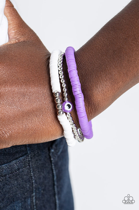 EYE Have A Dream - Purple Bracelet  - Paparazzi Accessories - Alies Bling Bar