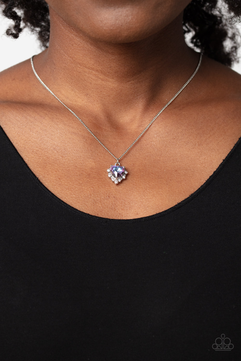 Be Still My Heart - Purple Necklace - Paparazzi Accessories - Alies Bling Bar
