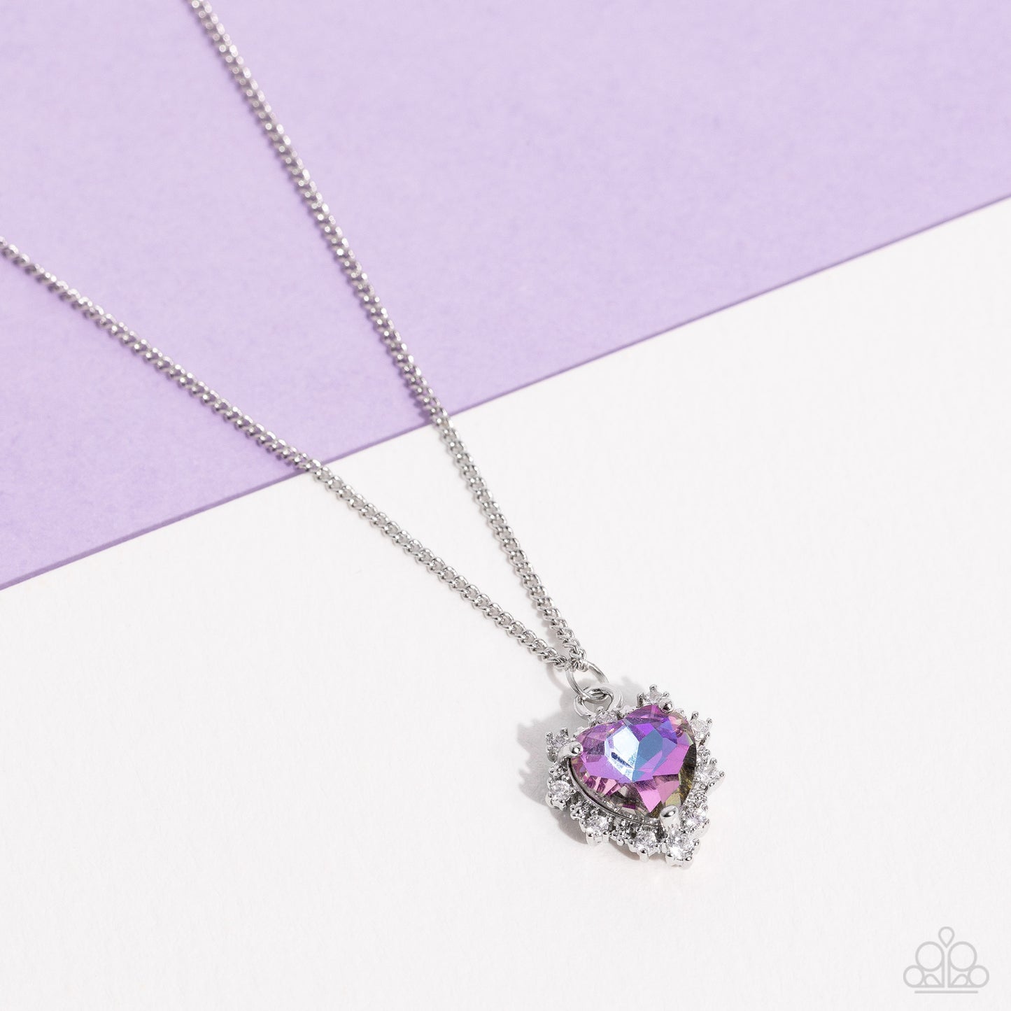 Be Still My Heart - Purple Necklace - Paparazzi Accessories - Alies Bling Bar