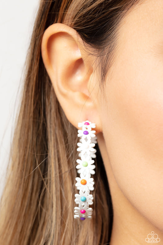 Daisy Disposition - Multi Hoop Earrings - Paparazzi Accessories