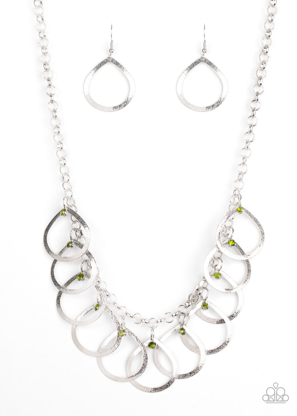 Paparazzi Accessories - Drop By Drop - Green Necklace - Alies Bling Bar