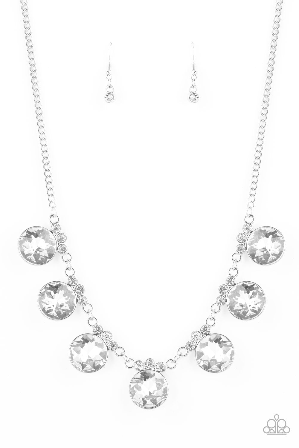 Paparazzi Accessories - GLOW-Getter Glamour - White Necklace - Alies Bling Bar