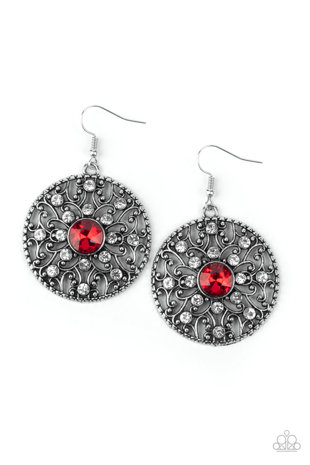 Paparazzi Accessories - GLOW Your True Colors - Red Earrings - Alies Bling Bar