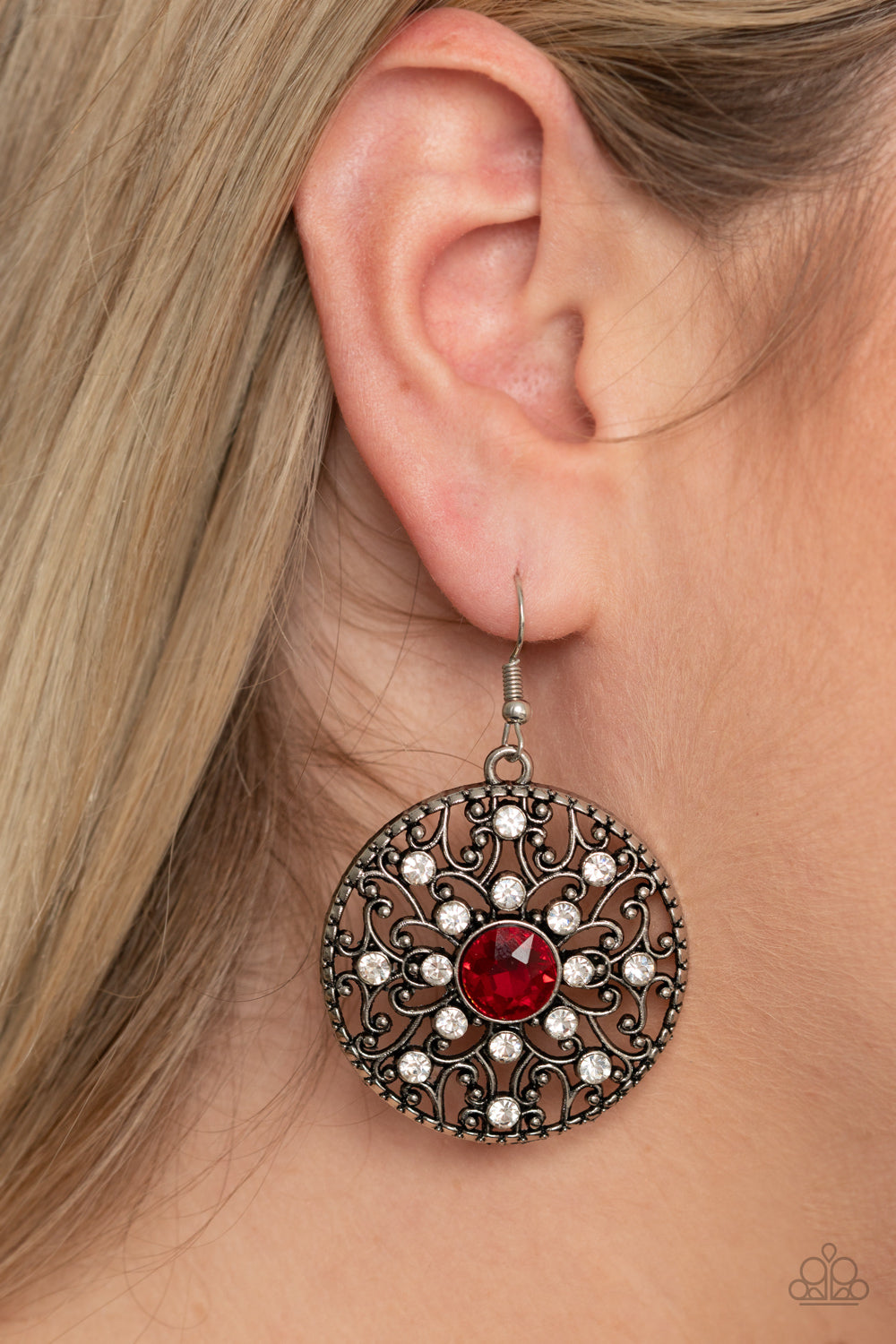 Paparazzi Accessories - GLOW Your True Colors - Red Earrings - Alies Bling Bar