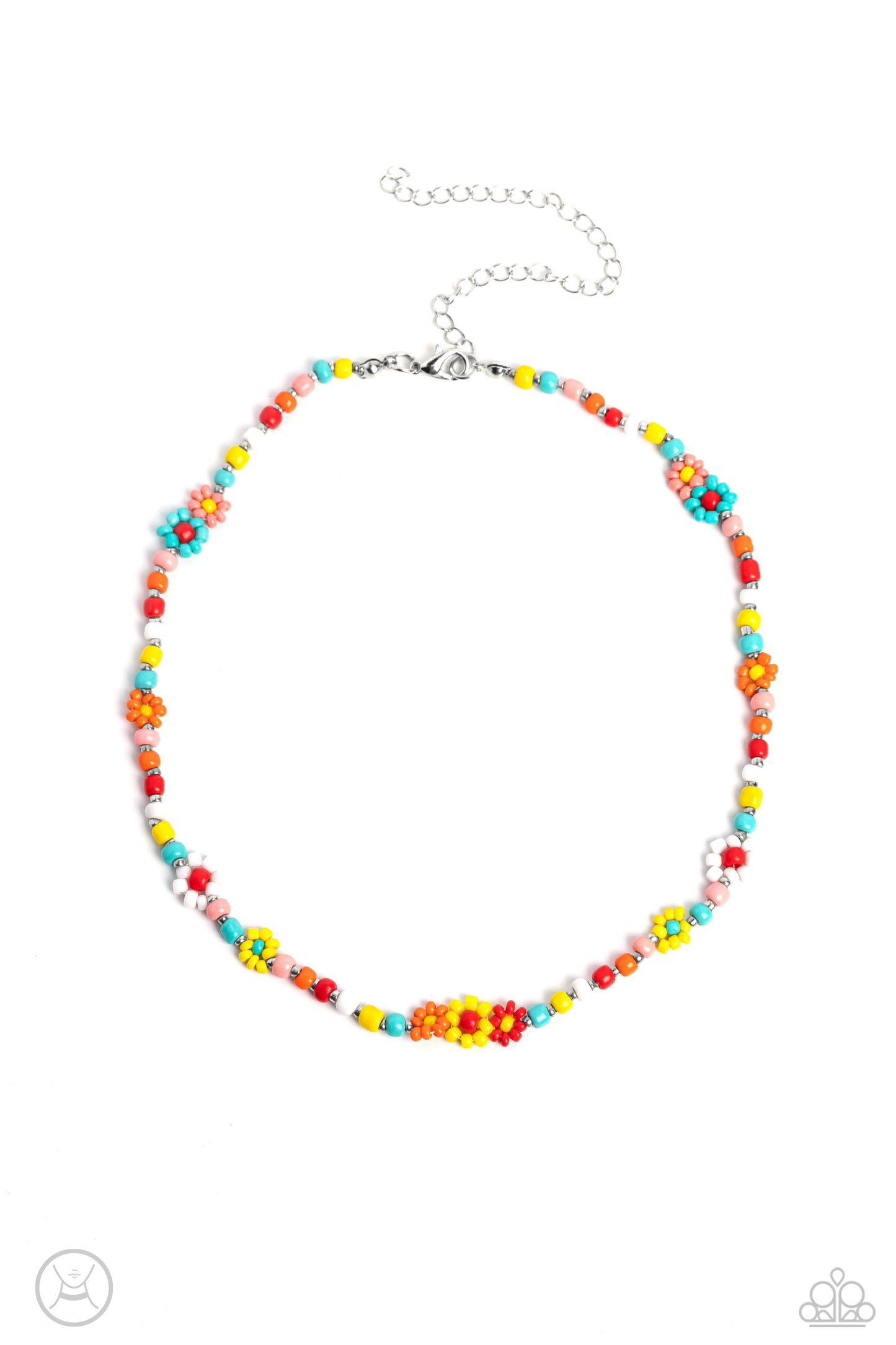 Flower Child Flair - Multi Necklace - Paparazzi Accessories - Alies Bling Bar