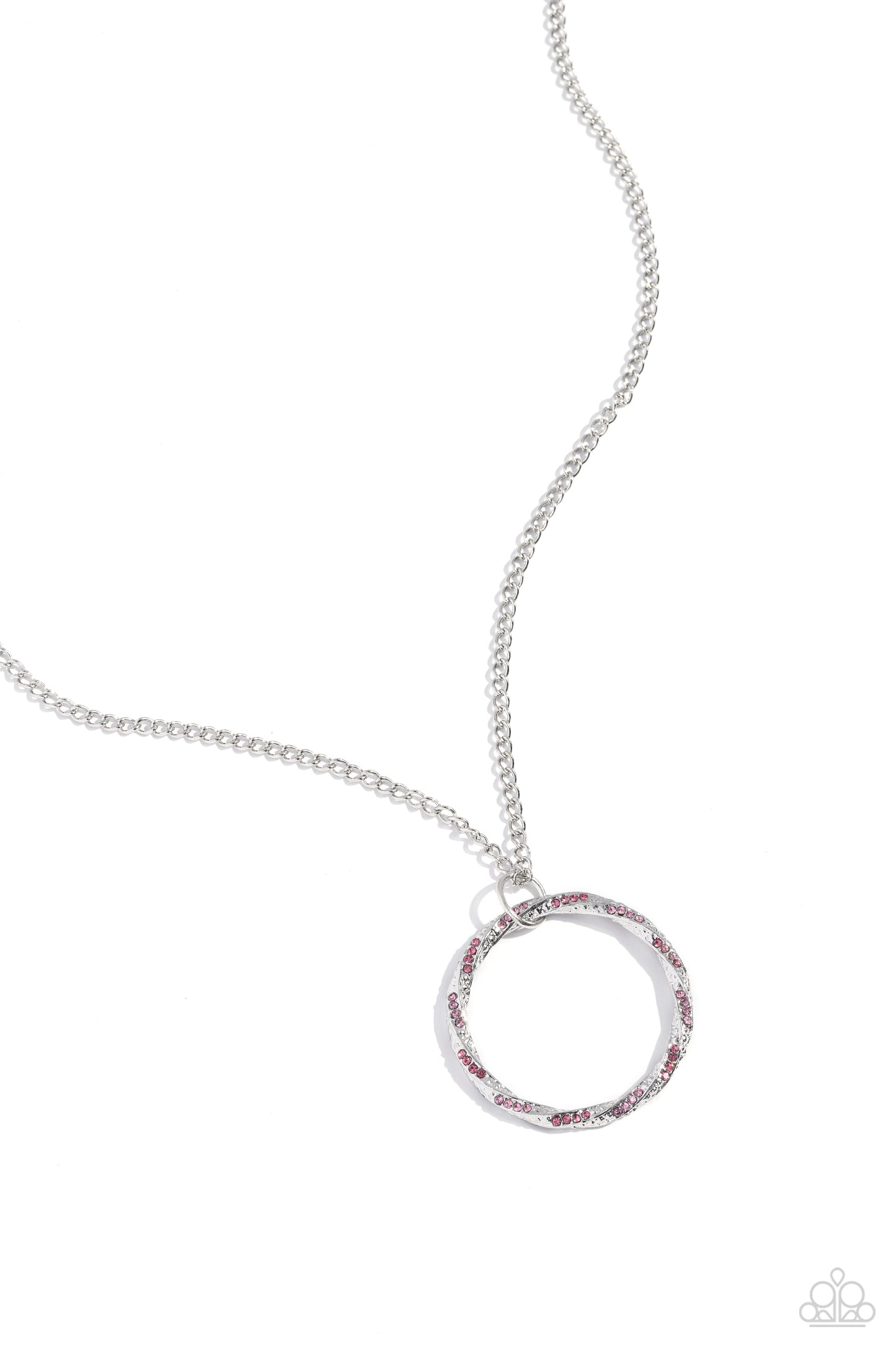 RING It Back - Pink Necklace - Paparazzi Accessories - Alies Bling Bar