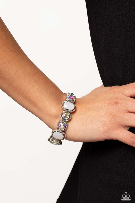 Fashion Fairy Tale - White Bracelet - Paparazzi Accessories