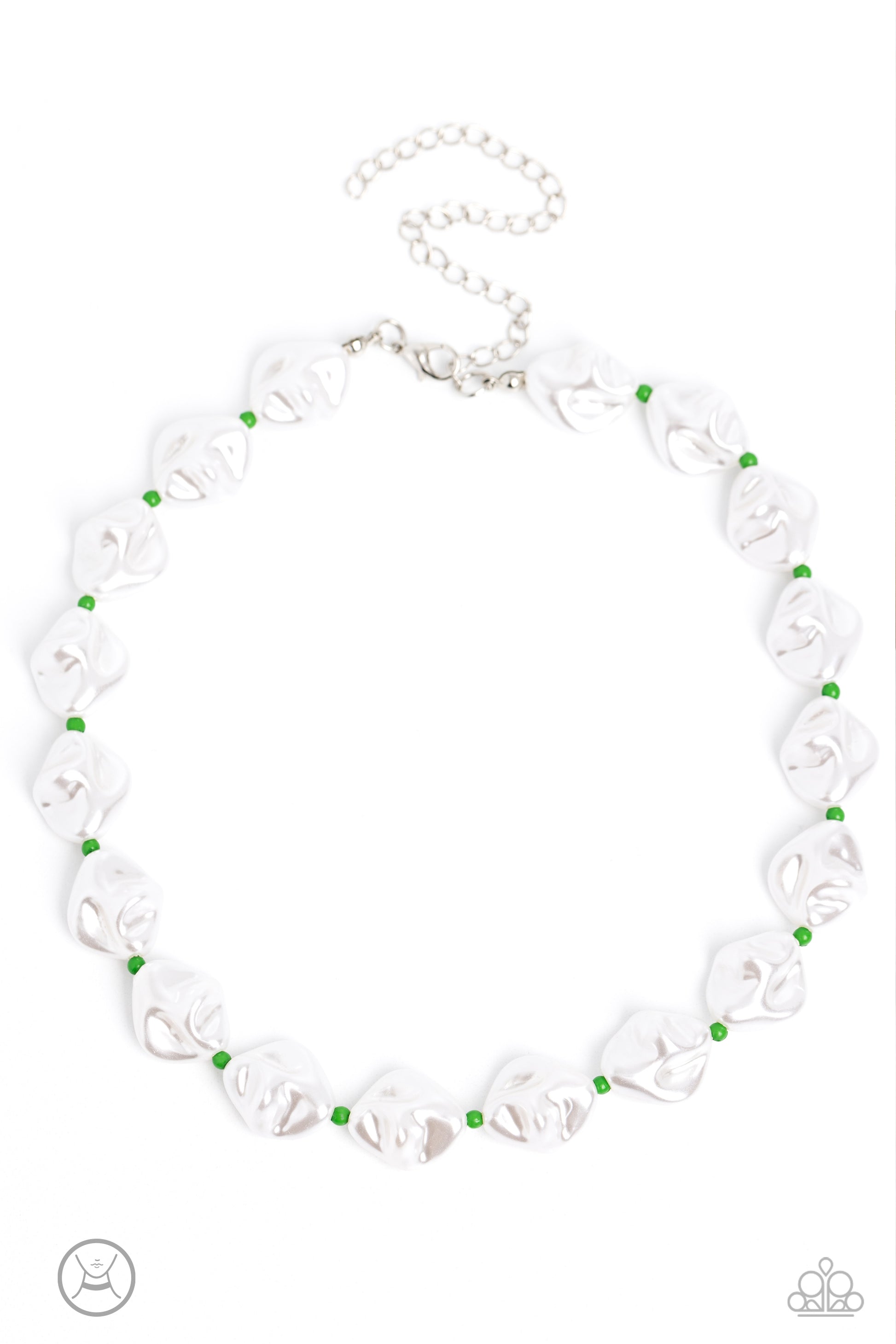 SHORE Enough - Green Necklace - Paparazzi Accessories - Alies Bling Bar