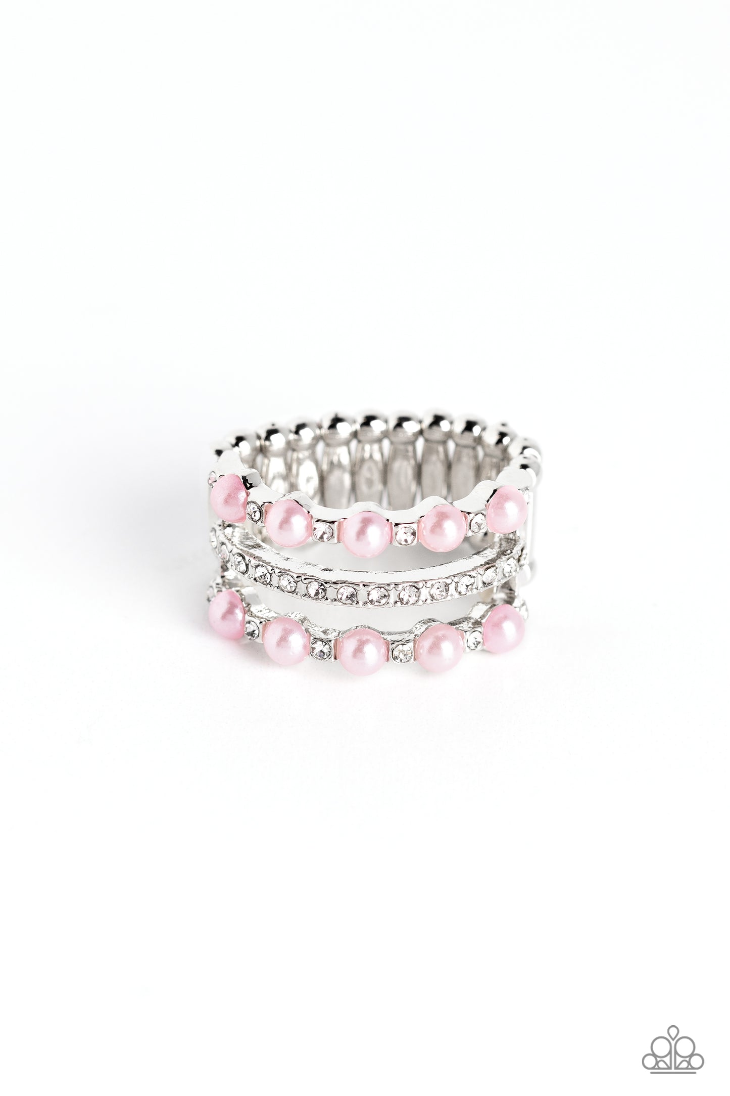 Really Bubbly - Pink Ring  - Paparazzi Accessories - Alies Bling Bar