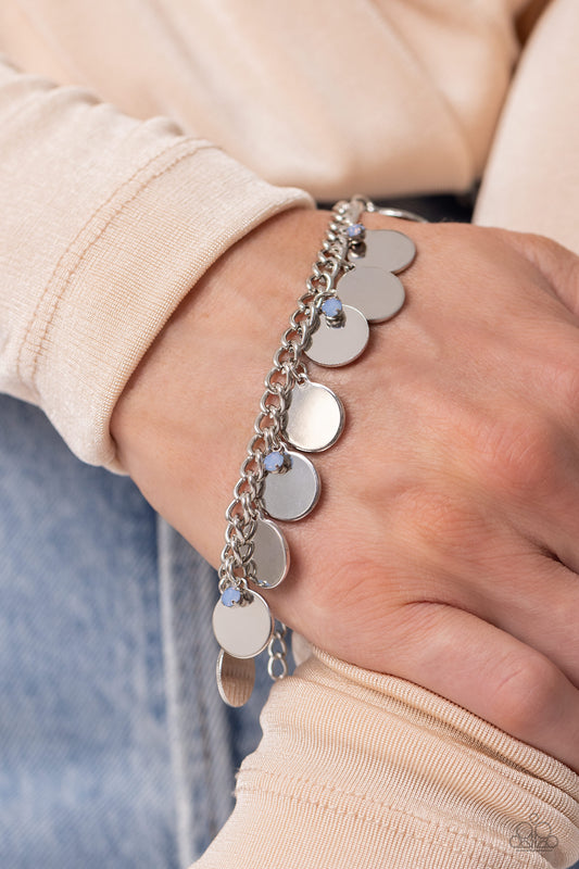 Dreamy Discs - Blue Bracelet - Paparazzi Accessories - Alies Bling Bar