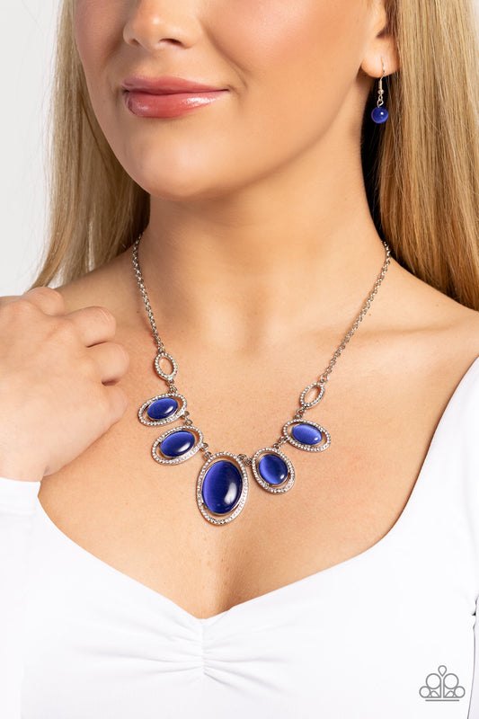 A BEAM Come True - Blue Necklace- Paparazzi Accessories - Alies Bling Bar