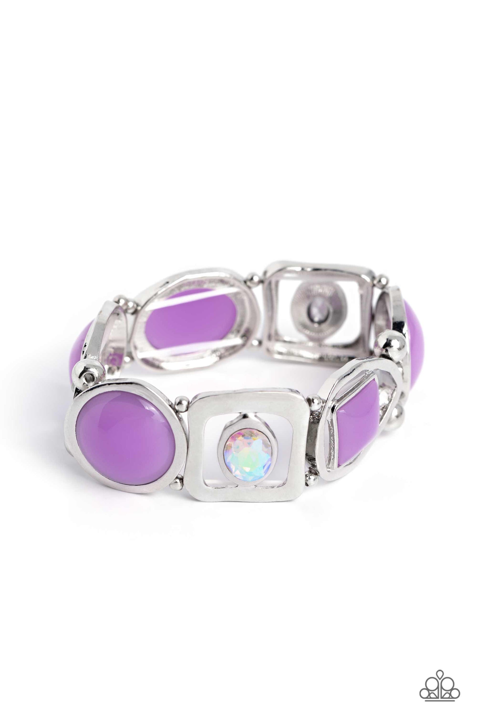 Majestic Mashup - Purple Bracelet - Paparazzi Accessories - Alies Bling Bar