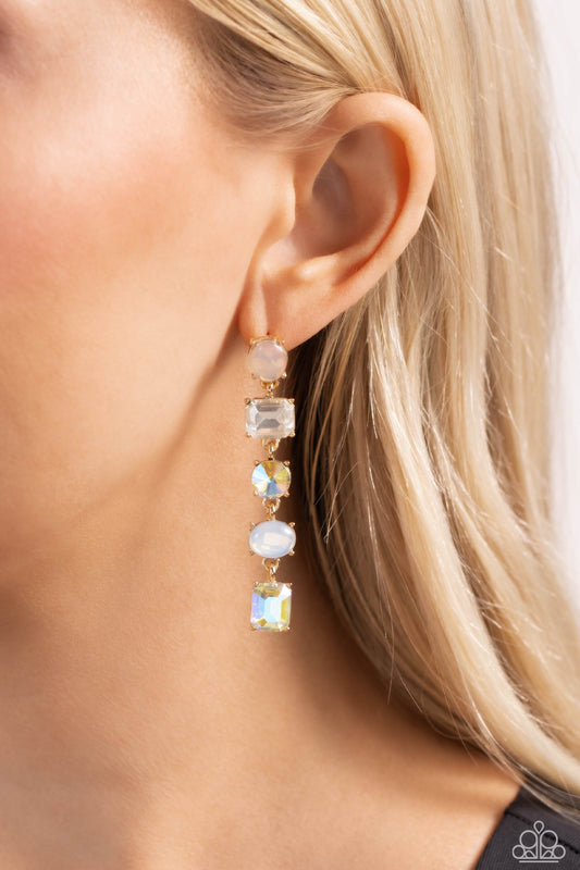 Sophisticated Stack - Gold Earrings- Paparazzi Accessories