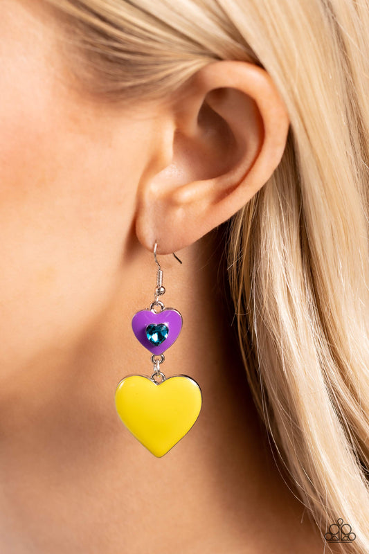 Flirting with Fashion - Purple Earrings- Paparazzi Accessories