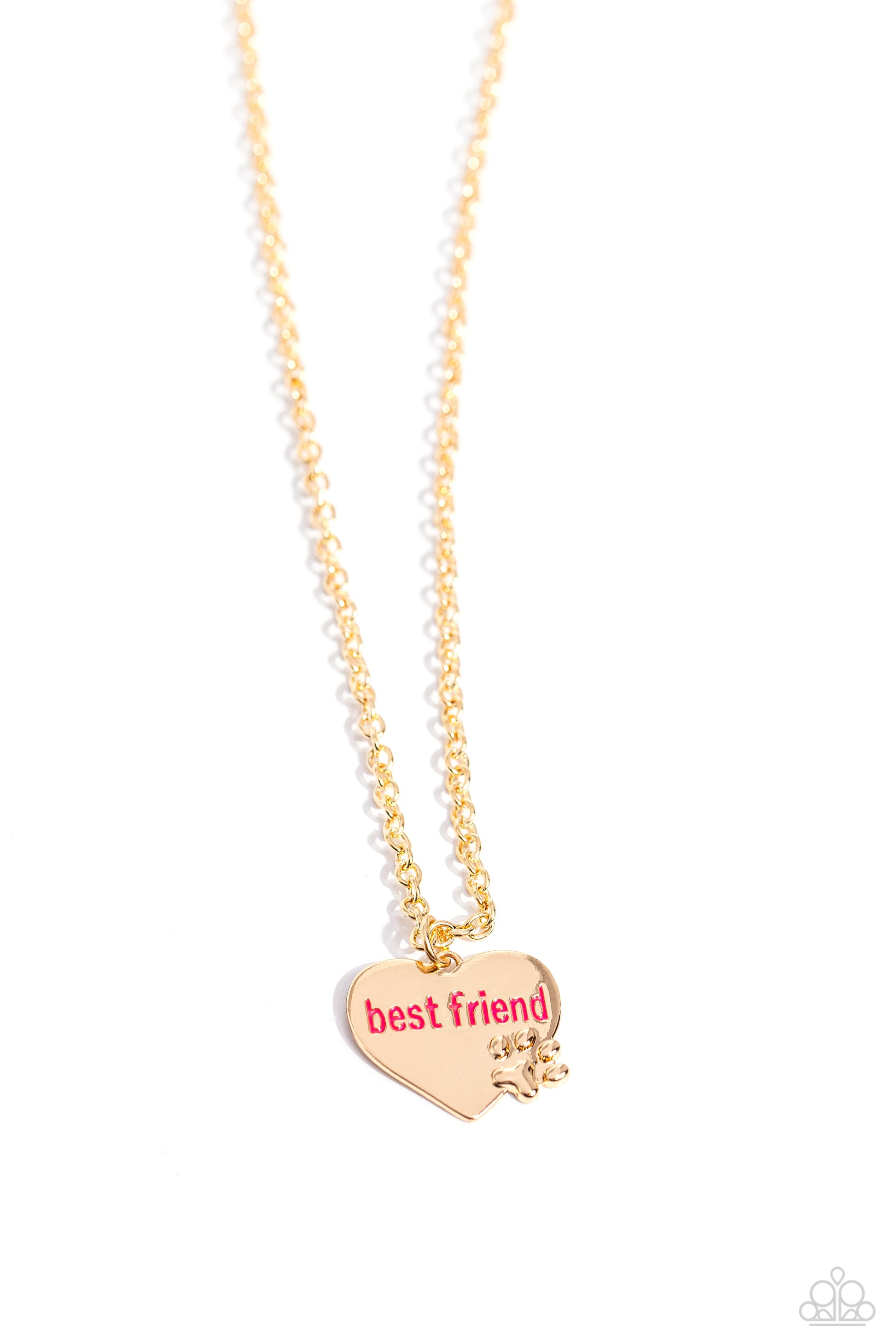 Mans Best Friend - Gold Necklace - Paparazzi Accessories - Alies Bling Bar