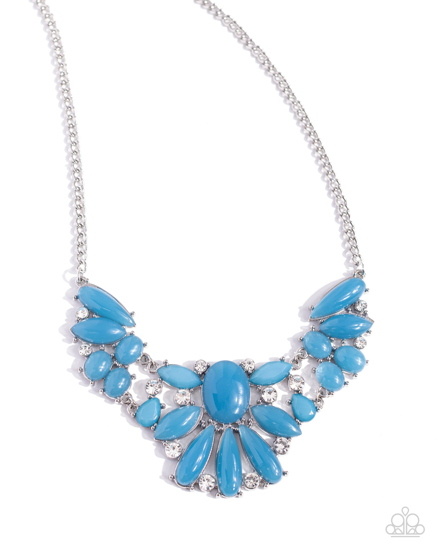 Dazzling Diadem - Blue Necklace - Paparazzi Accessories - Alies Bling Bar