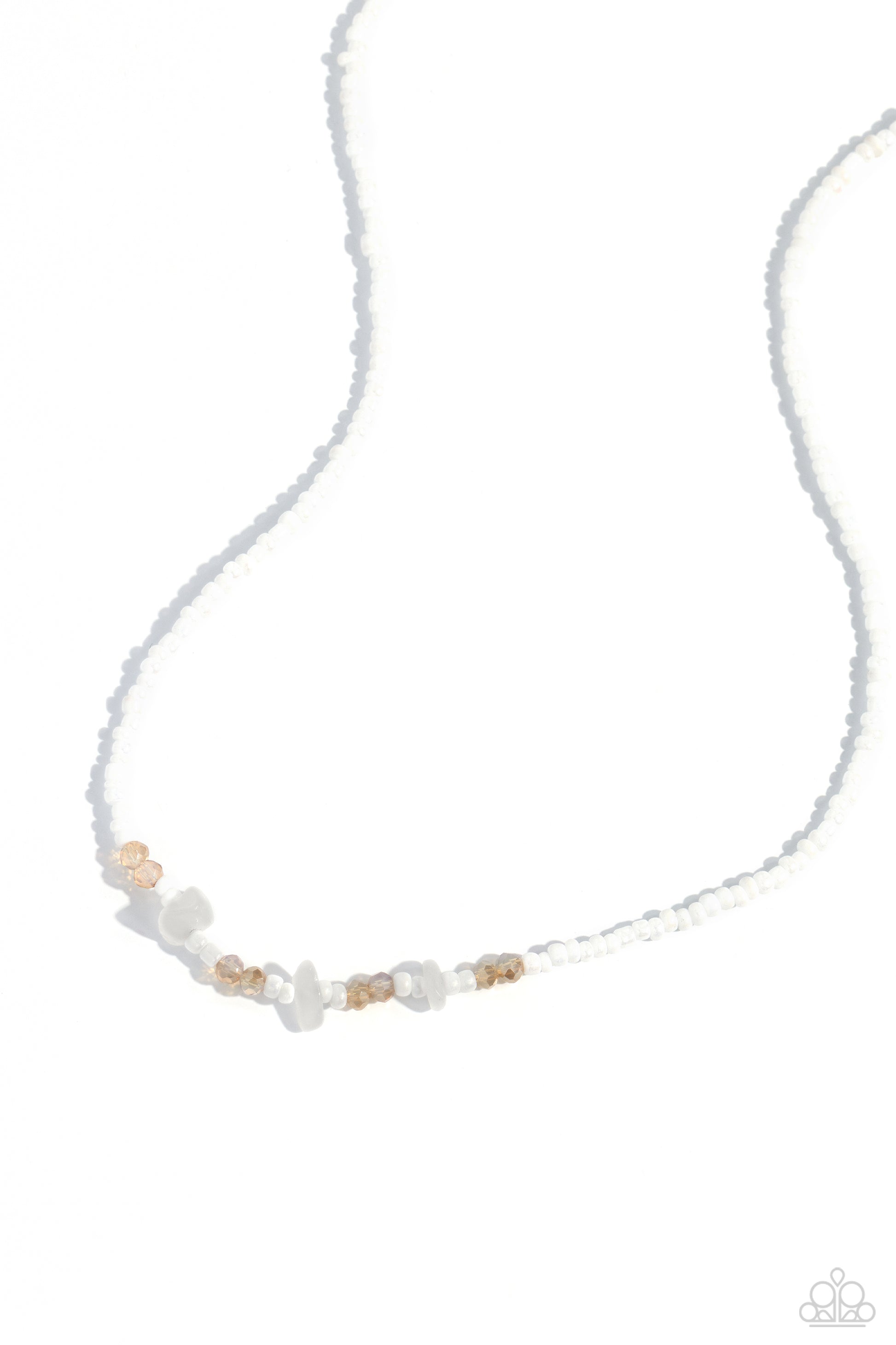 Naturally Notorious - White Necklace - Paparazzi Accessories - Alies Bling Bar