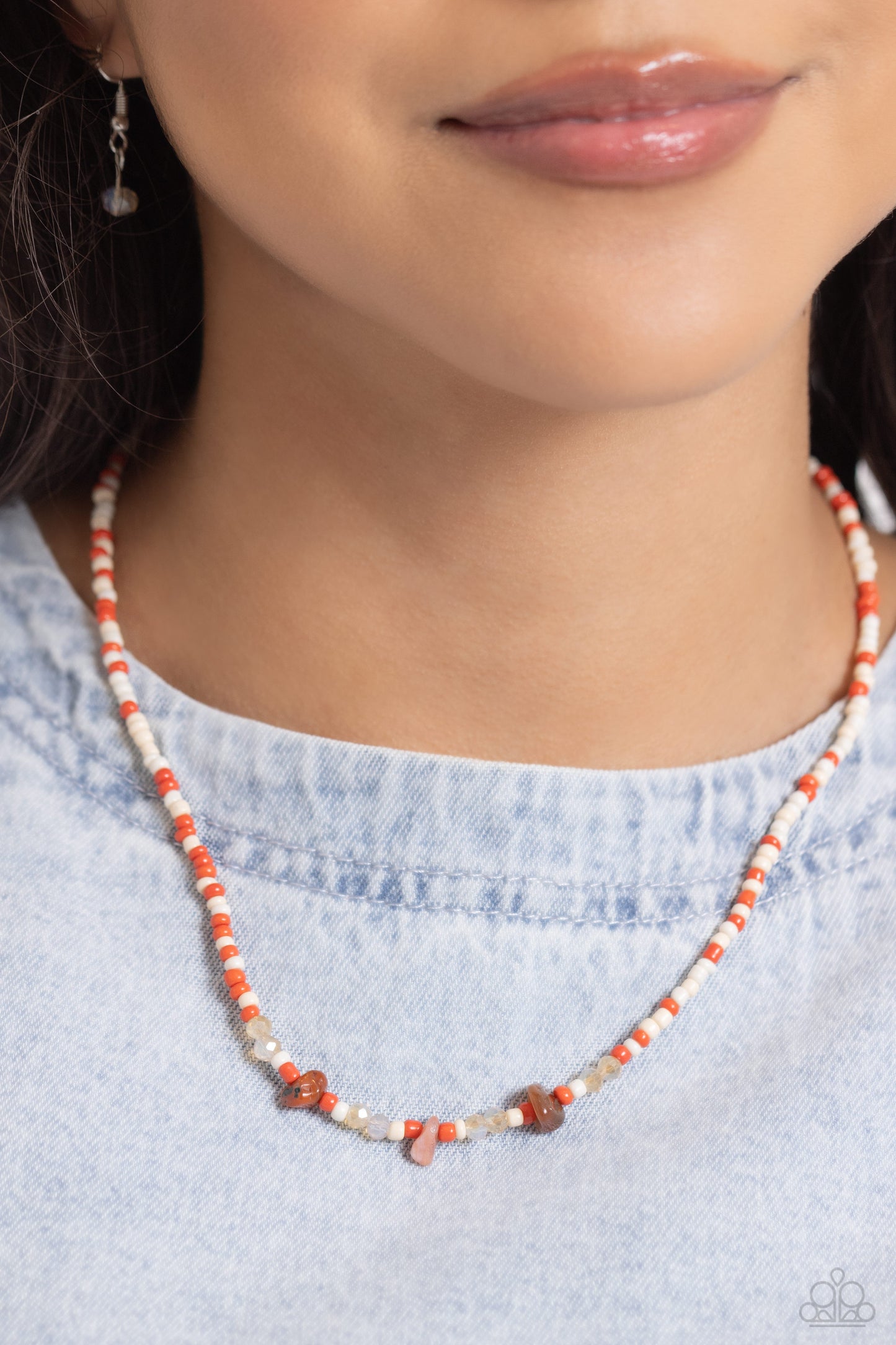 Naturally Notorious - Orange Necklace- Paparazzi Accessories - Alies Bling Bar