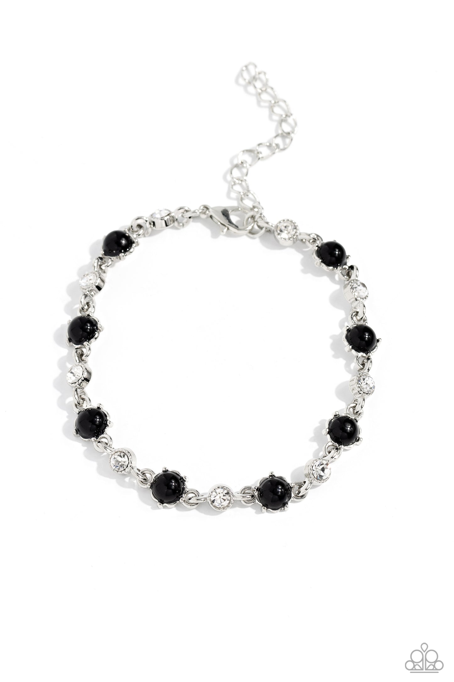 Particularly Pronged - Black Bracelet - Paparazzi Accessories - Alies Bling Bar