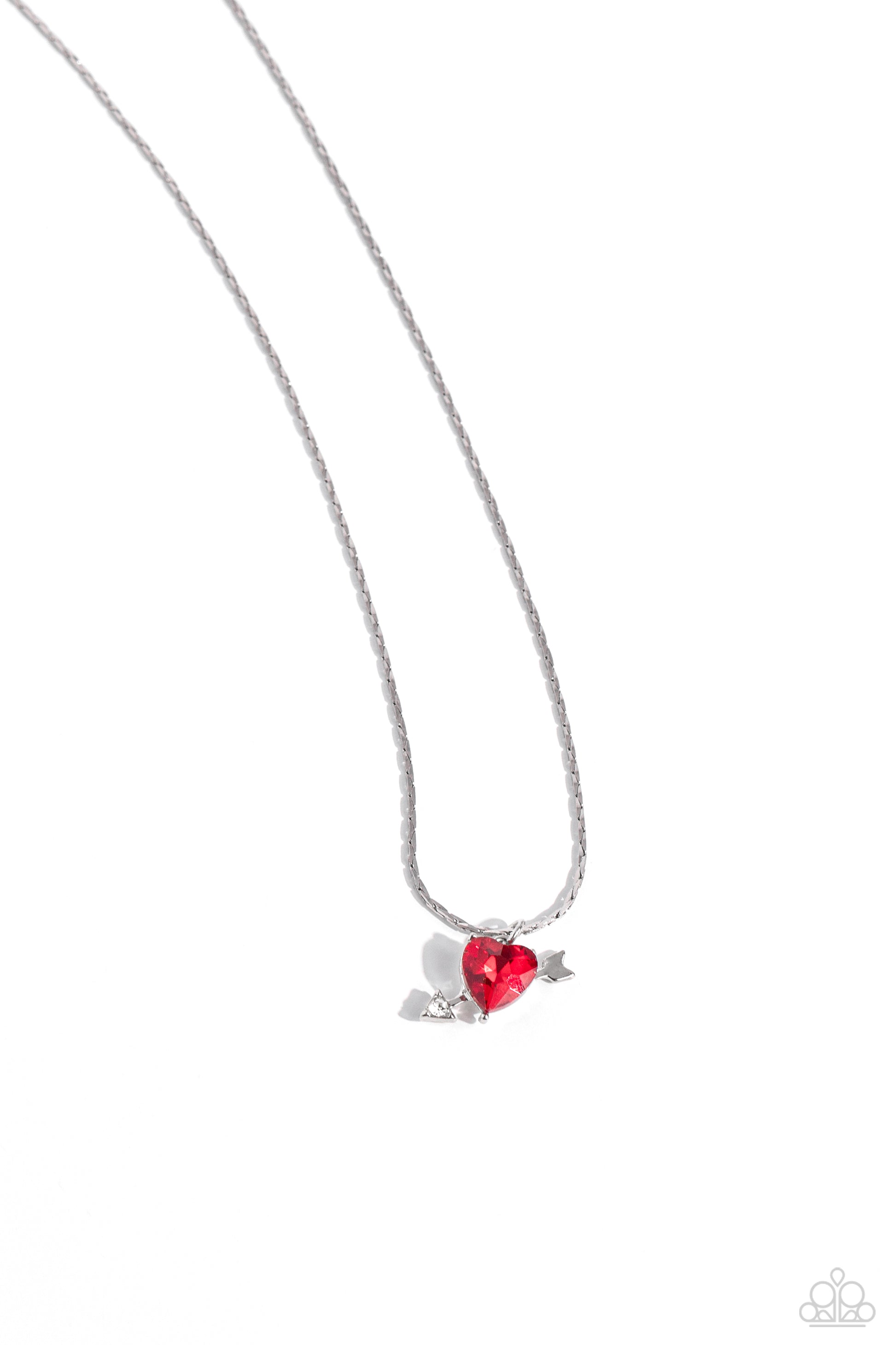 Courting Cupid - Red Necklace - Paparazzi Accessories - Alies Bling Bar