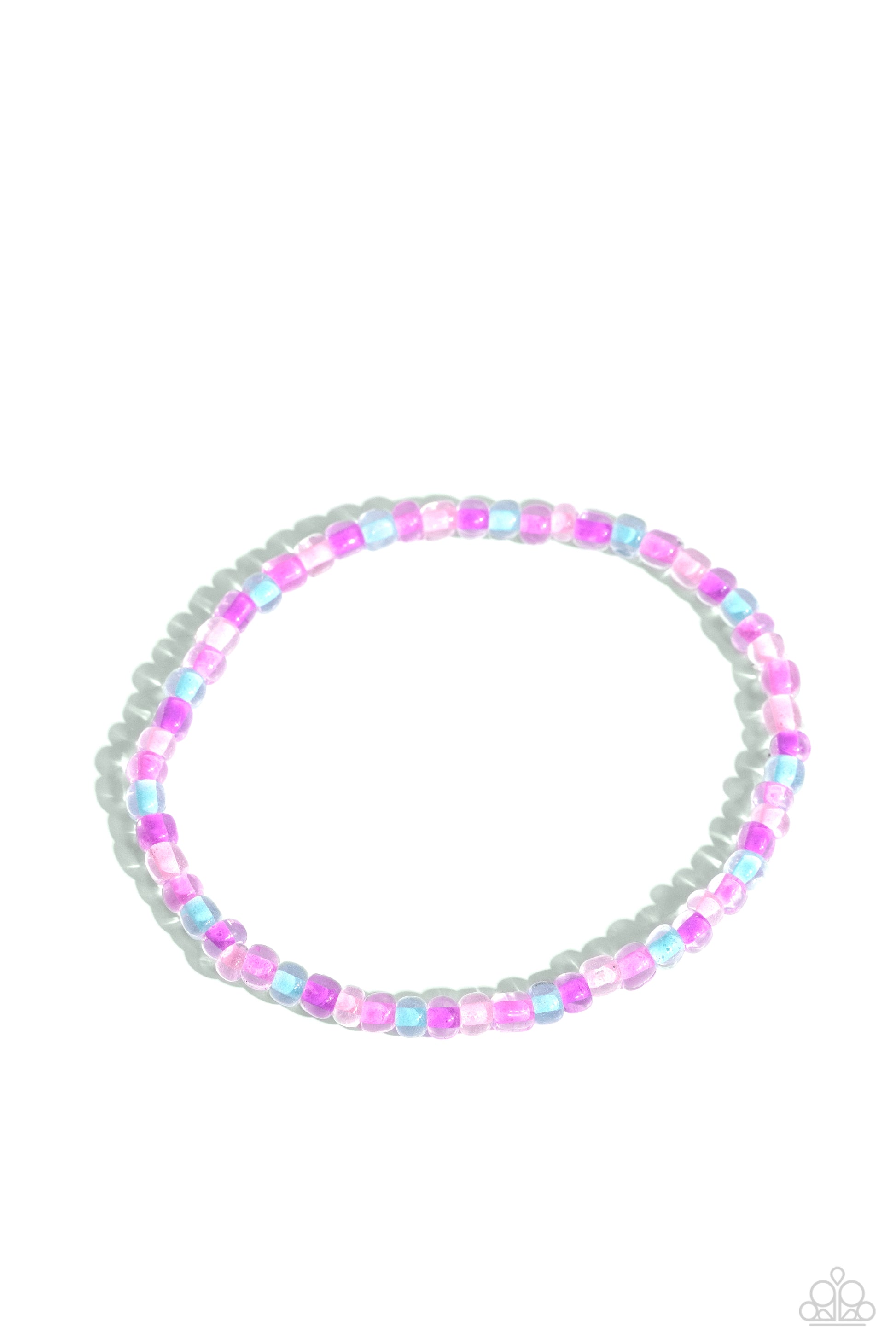 GLASS is in Session - Pink Bracelet - Paparazzi Accessories - Alies Bling Bar