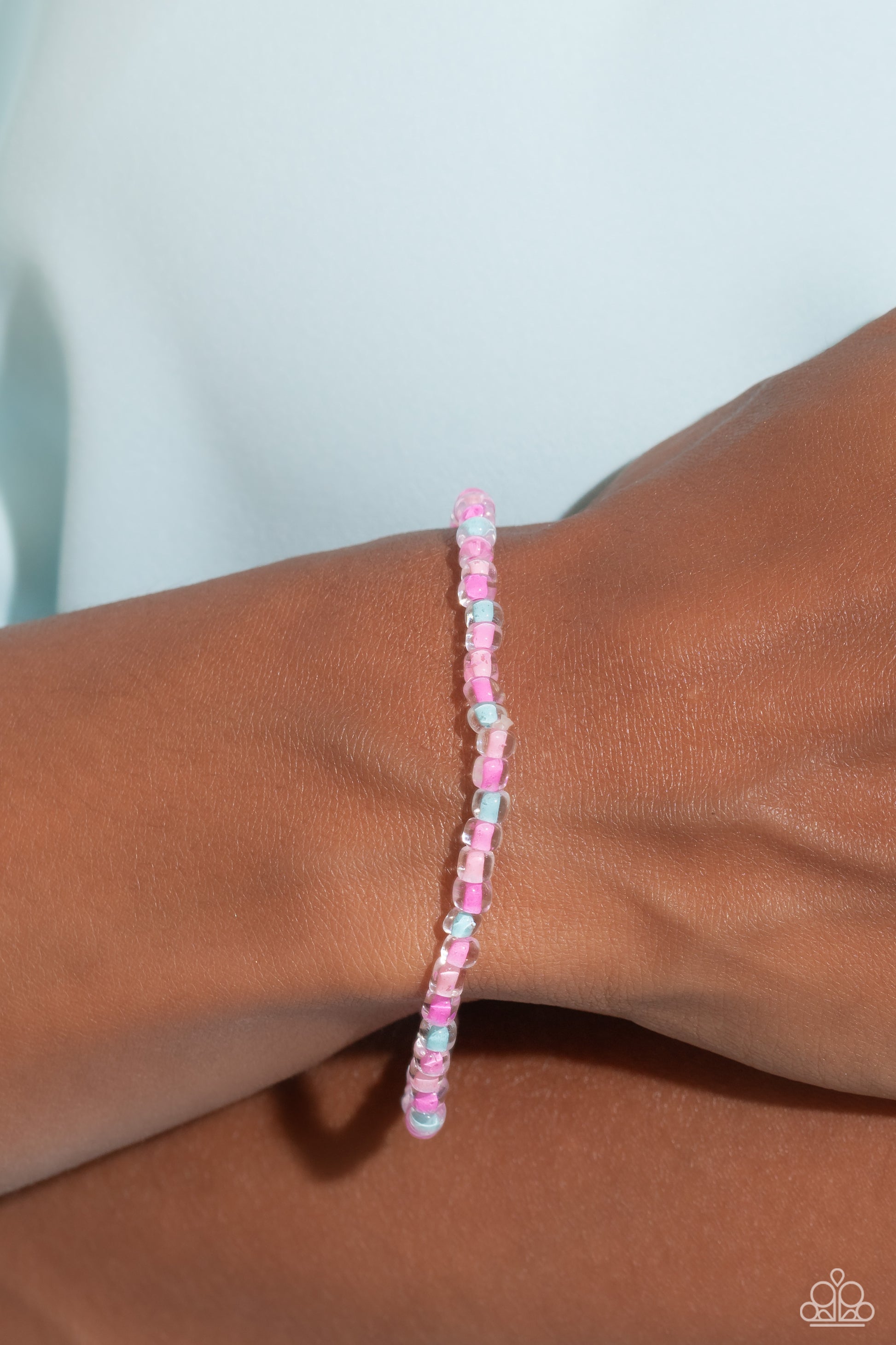 GLASS is in Session - Pink Bracelet - Paparazzi Accessories - Alies Bling Bar