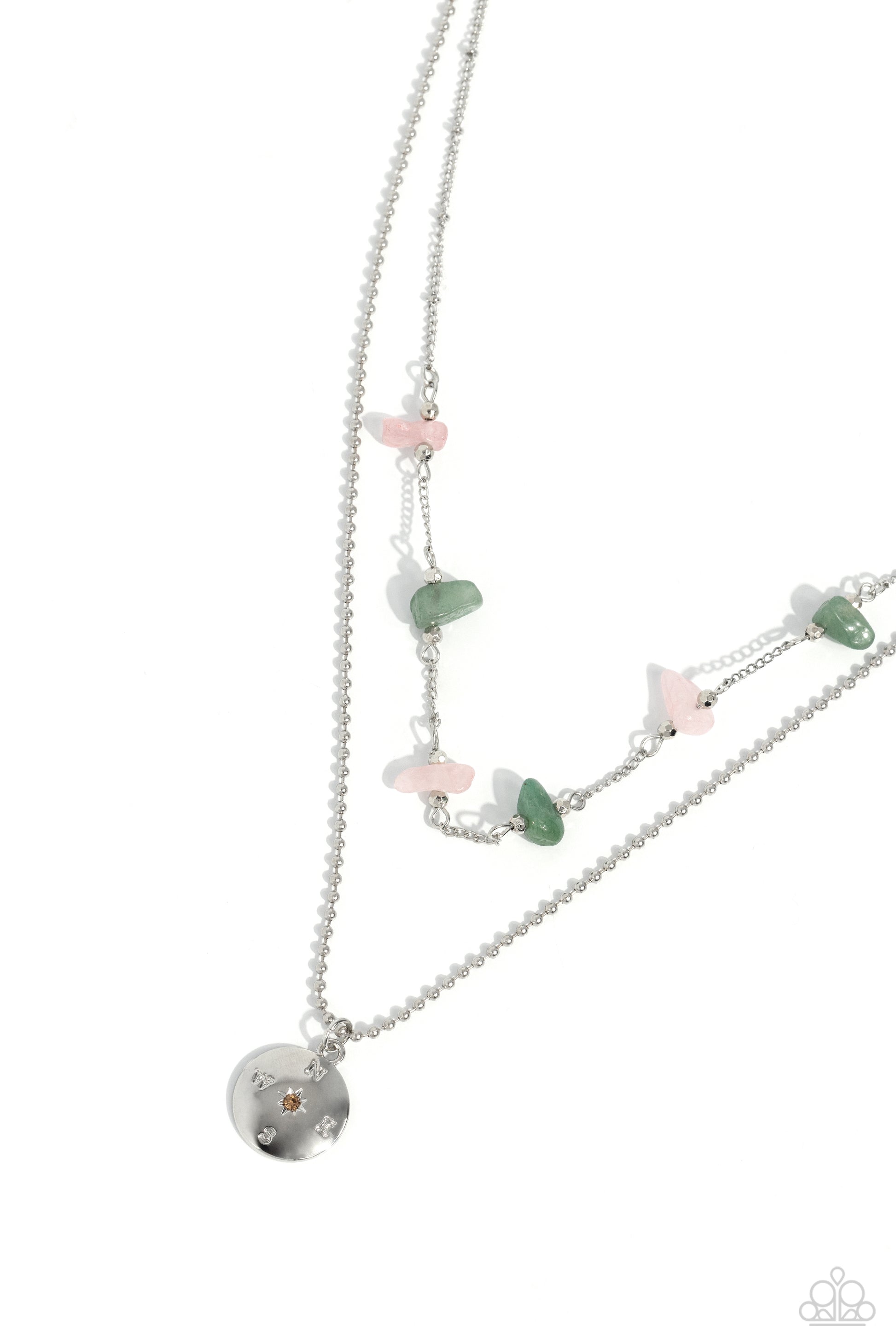 Sense of Direction - Pink Necklace - Paparazzi Accessories - Alies Bling Bar