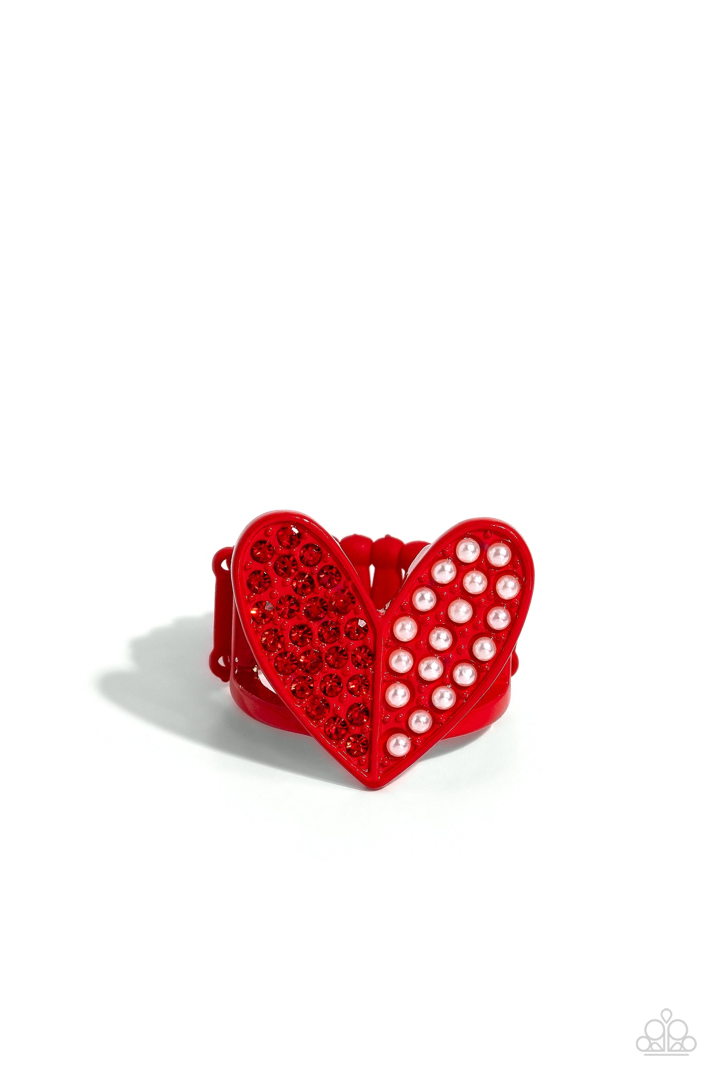 Hometown Heart - Red Ring - Paparazzi Accessories - Alies Bling Bar