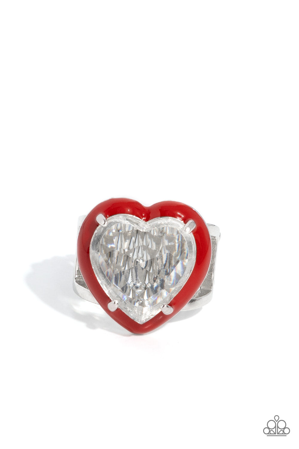 Hallmark Heart - Red Ring - Paparazzi Accessories - Alies Bling Bar