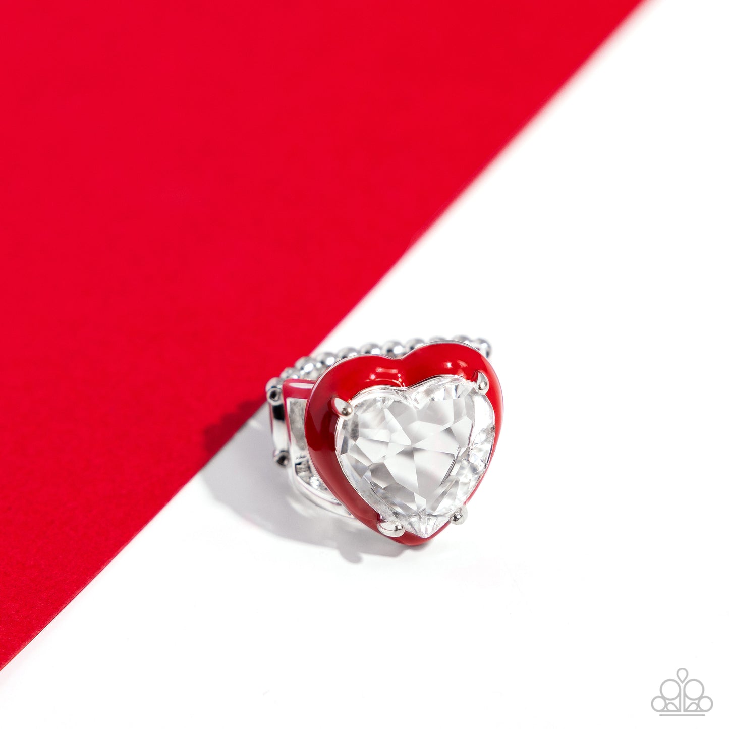 Hallmark Heart - Red Ring - Paparazzi Accessories - Alies Bling Bar