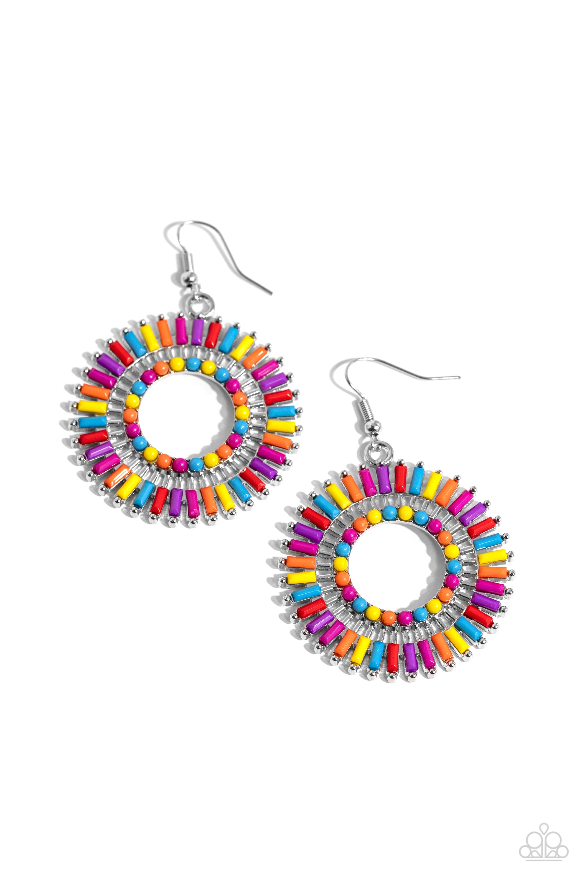 Ferris Wheel Finale - Multi Earrings - Paparazzi Accessories - Alies Bling Bar