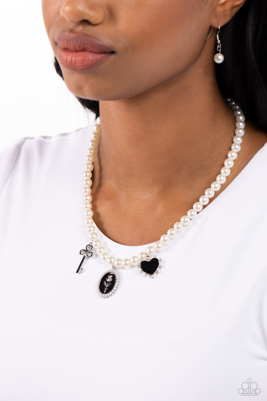 Charming Collision - Black Necklace - Paparazzi Accessories