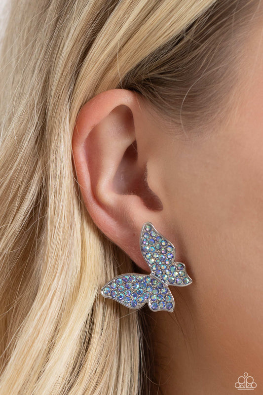 High Life - Blue Earrings - Paparazzi Accessories