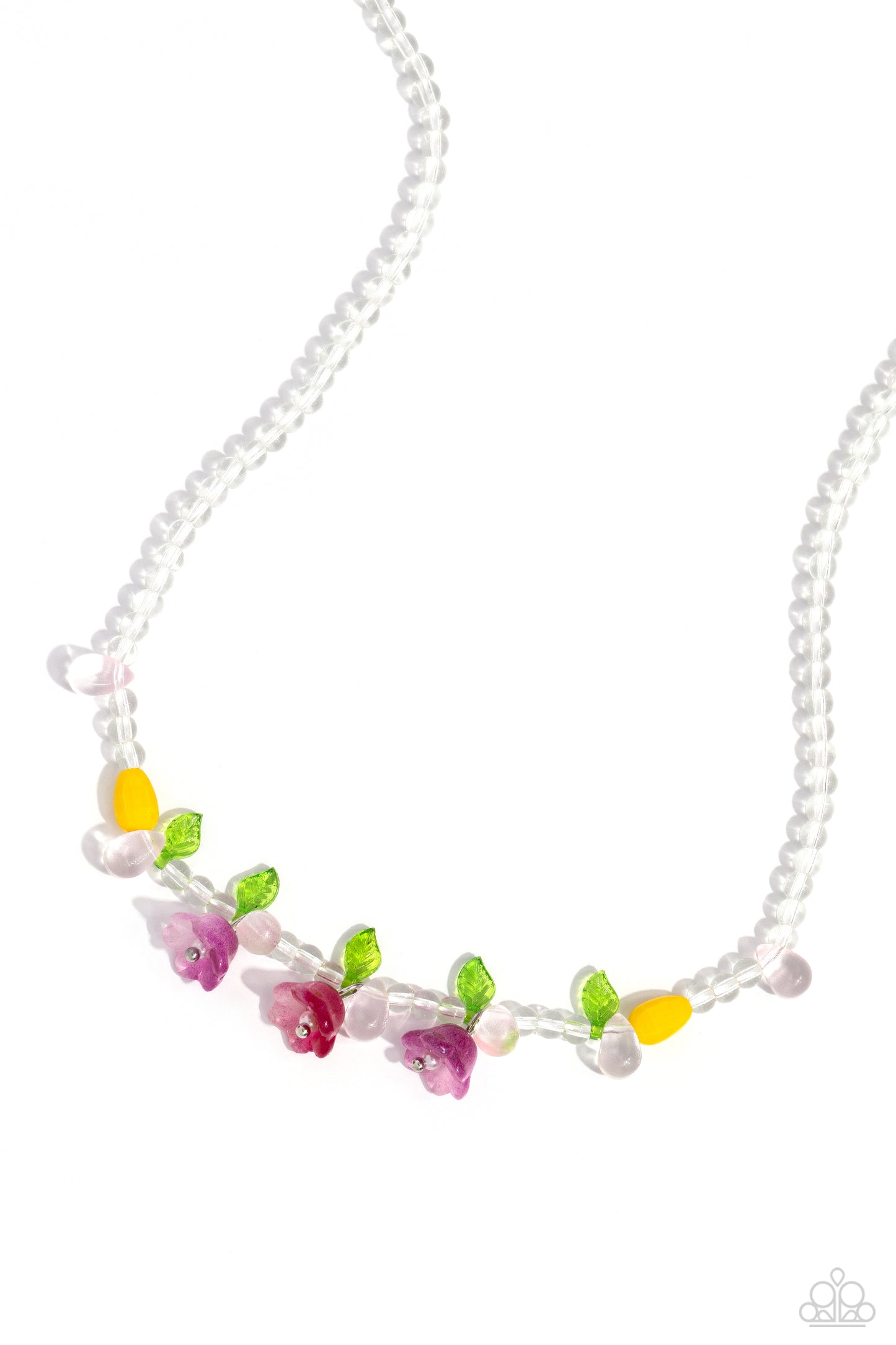 World GLASS Wonder - Pink Necklace - Paparazzi Accessories - Alies Bling Bar