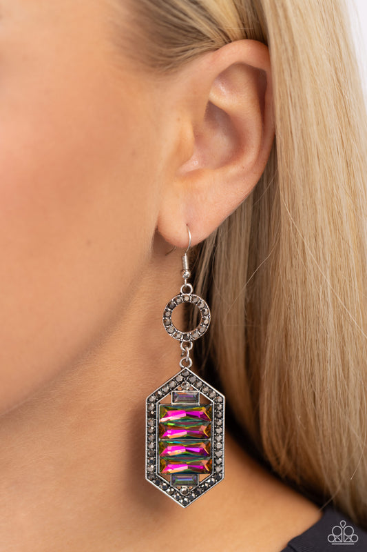 Combustible Craving - Multi Earrings - Paparazzi Accessories - Alies Bling Bar