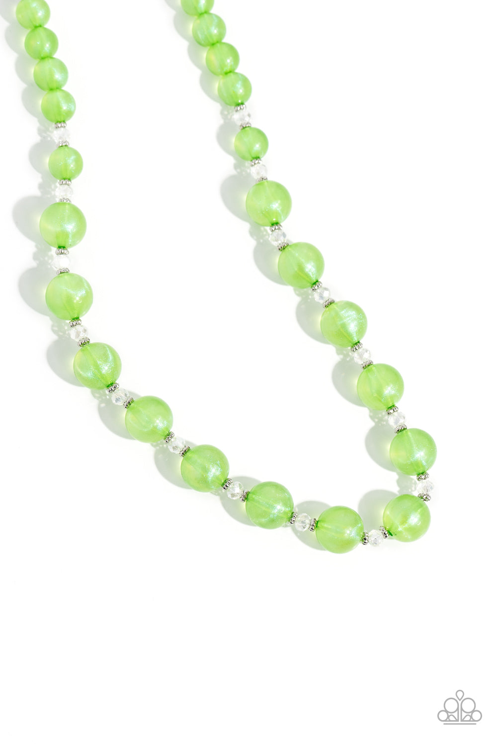 Timelessly Tantalizing - Green Necklace - Paparazzi Accessories - Alies Bling Bar