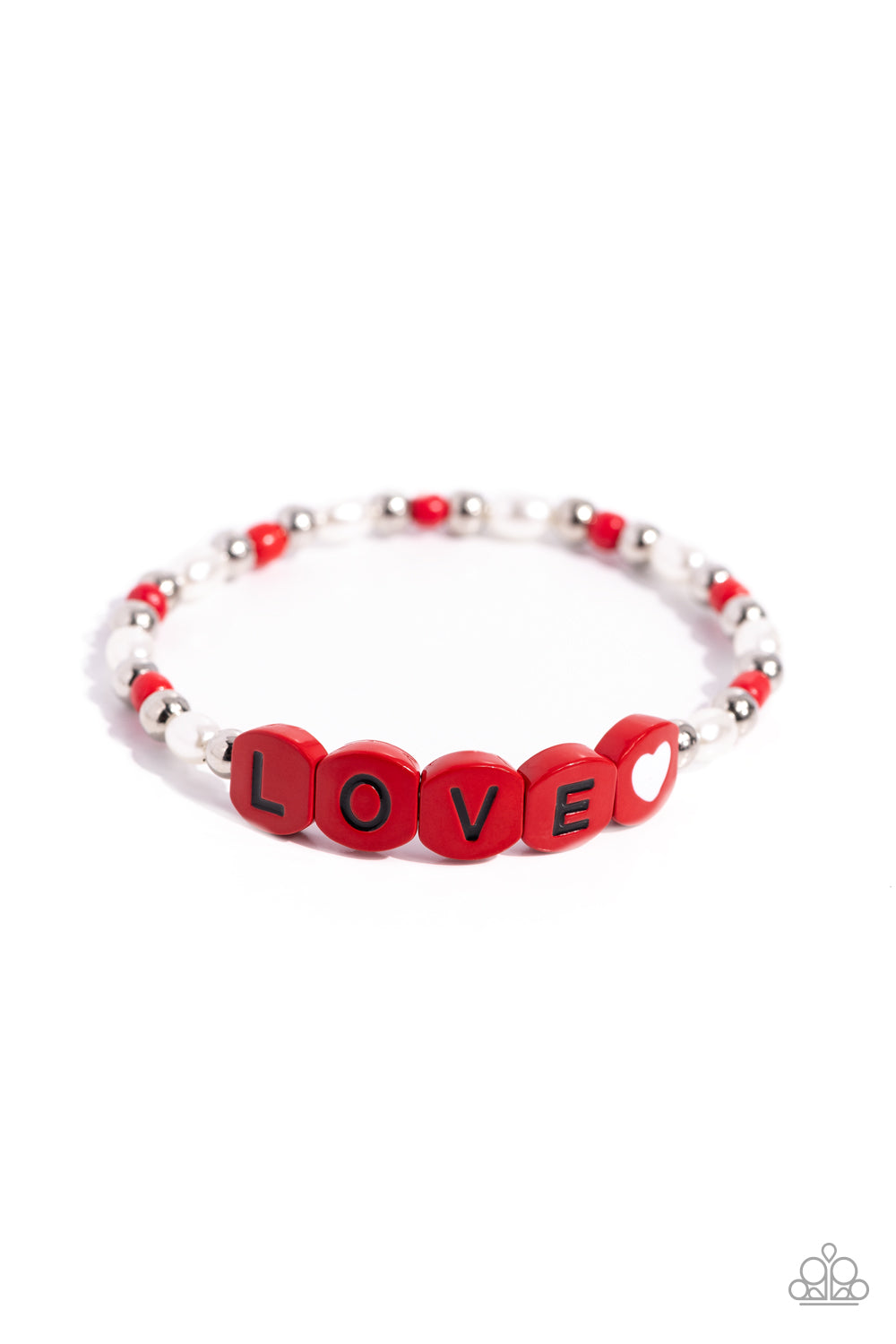 Love Language - Red Bracelet - Paparazzi Accessories - Alies Bling Bar