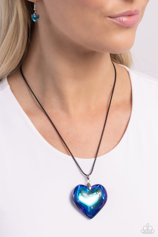 Seize the Simplicity - Blue Necklace - Paparazzi Accessories - Alies Bling Bar