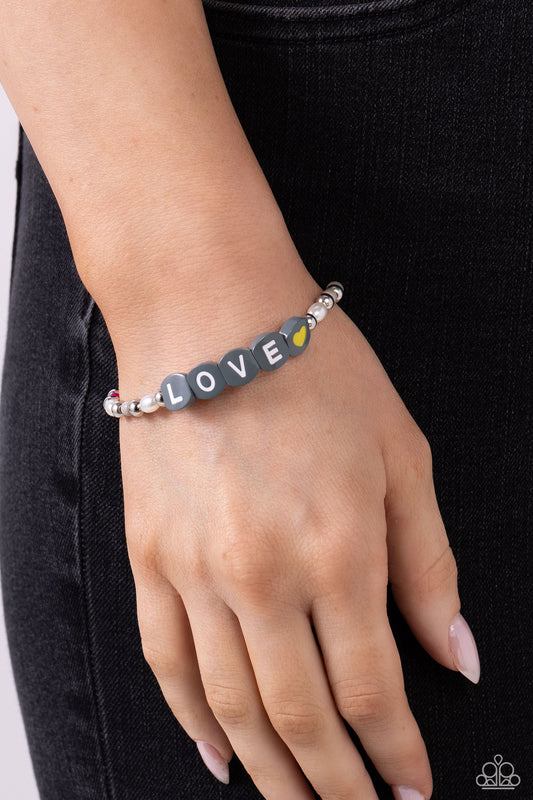 Love Language - Silver Bracelet- Paparazzi Accessories - Alies Bling Bar