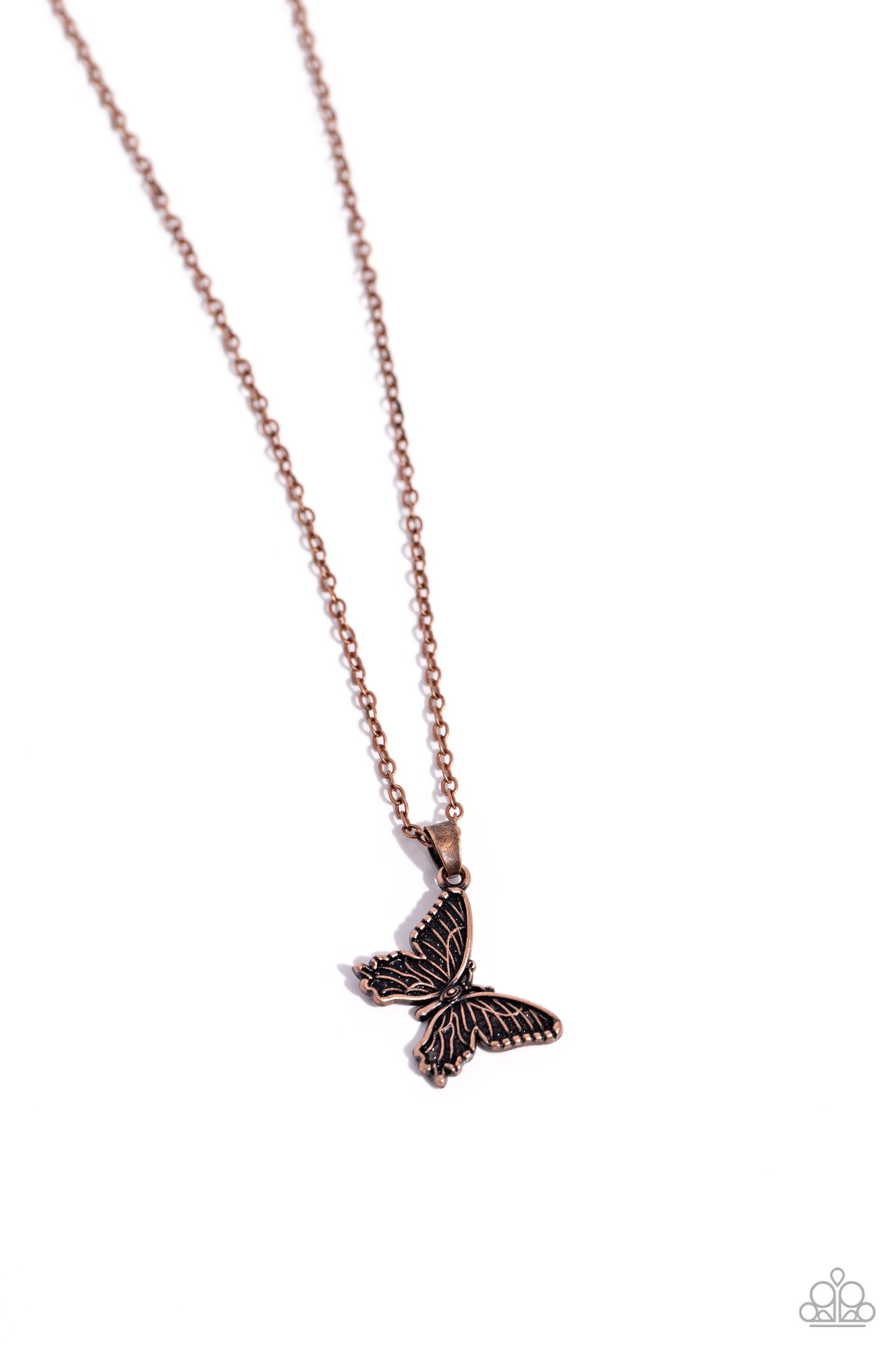 Midair Magic - Copper Necklace - Paparazzi Accessories - Alies Bling Bar