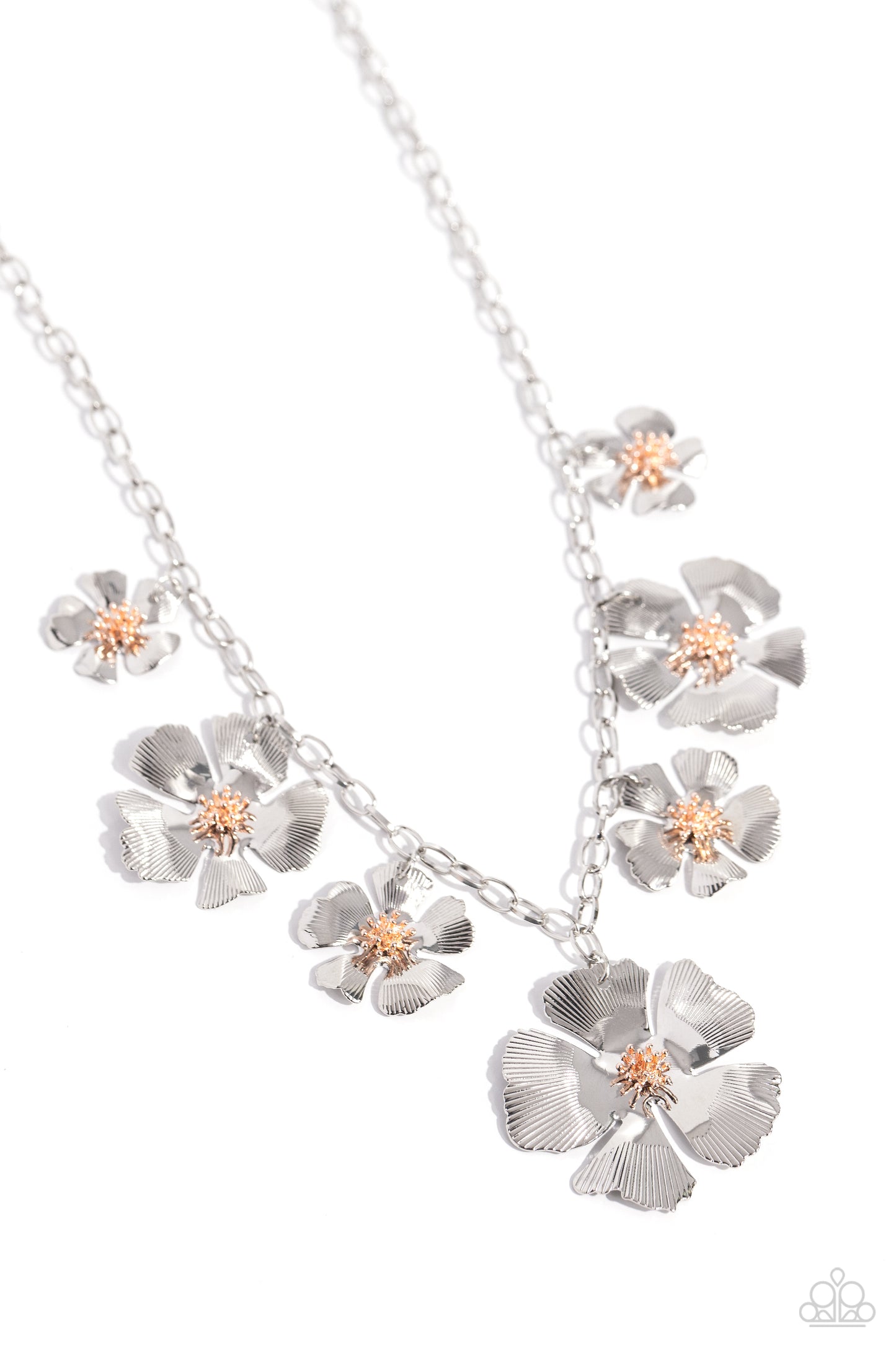 Prideful Pollen - Silver Necklace - Paparazzi Accessories - Alies Bling Bar