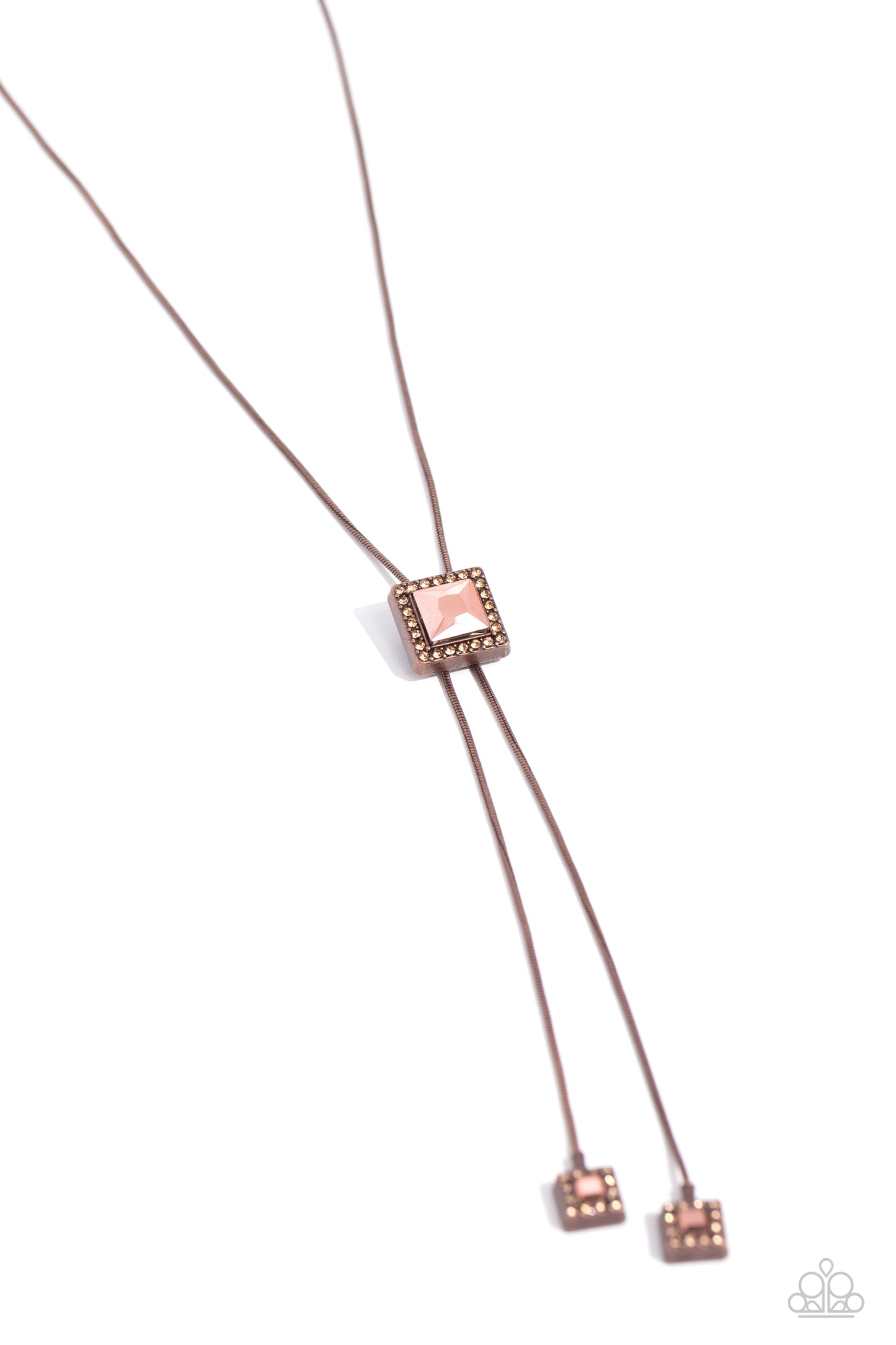 I Solemnly SQUARE - Copper Necklace - Paparazzi Accessories - Alies Bling Bar