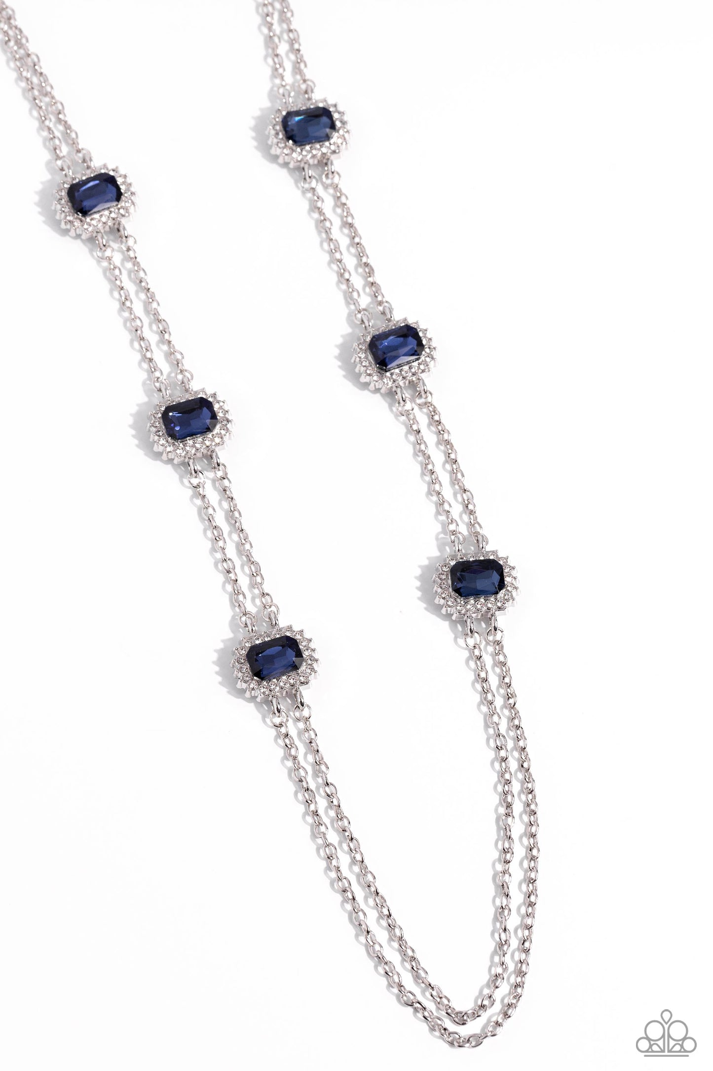 Pocketful of Sunshine - Blue Necklace - Paparazzi Accessories - Alies Bling Bar