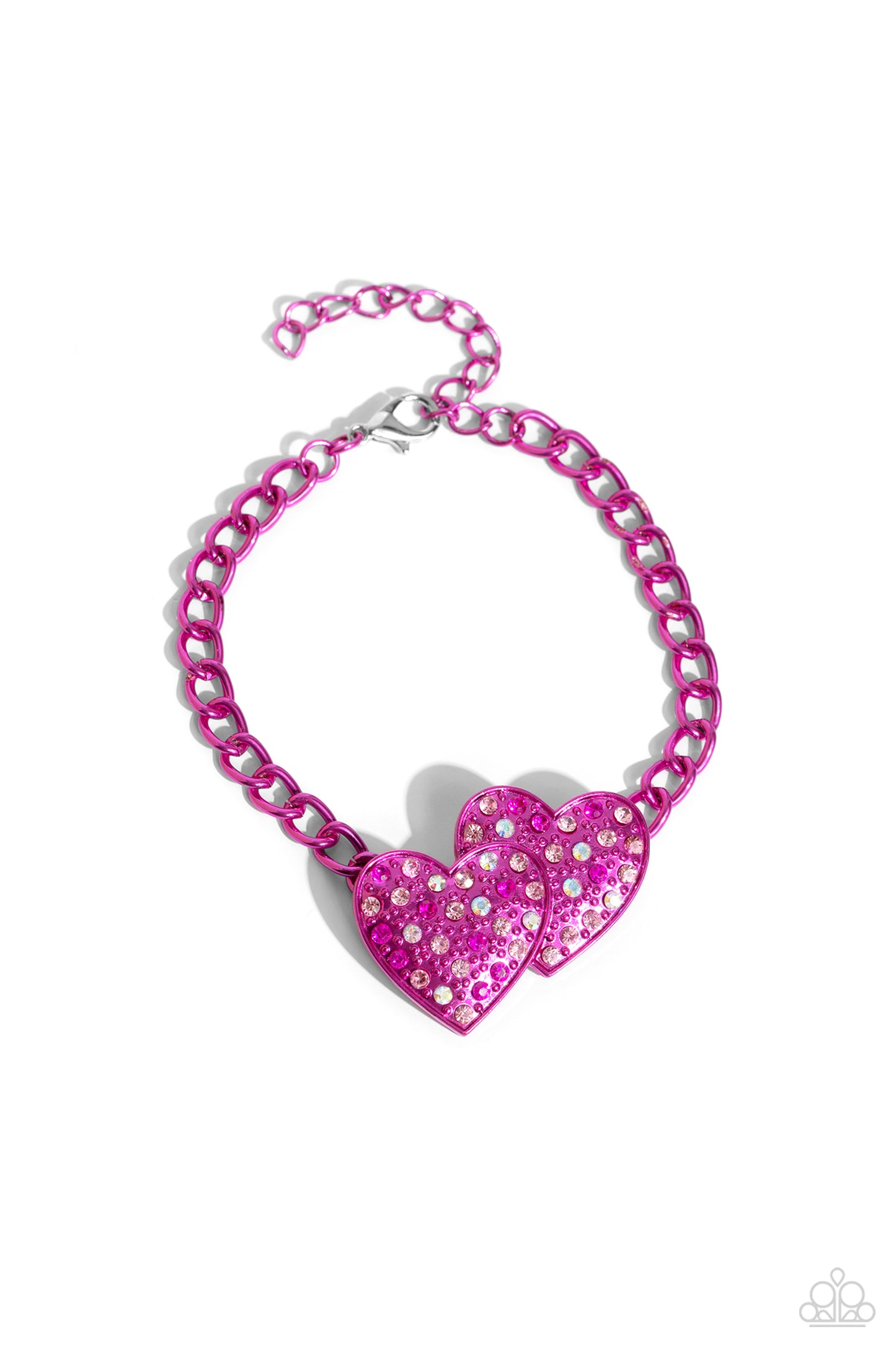 Lovestruck Lineup - Pink Bracelet - Paparazzi Accessories - Alies Bling Bar