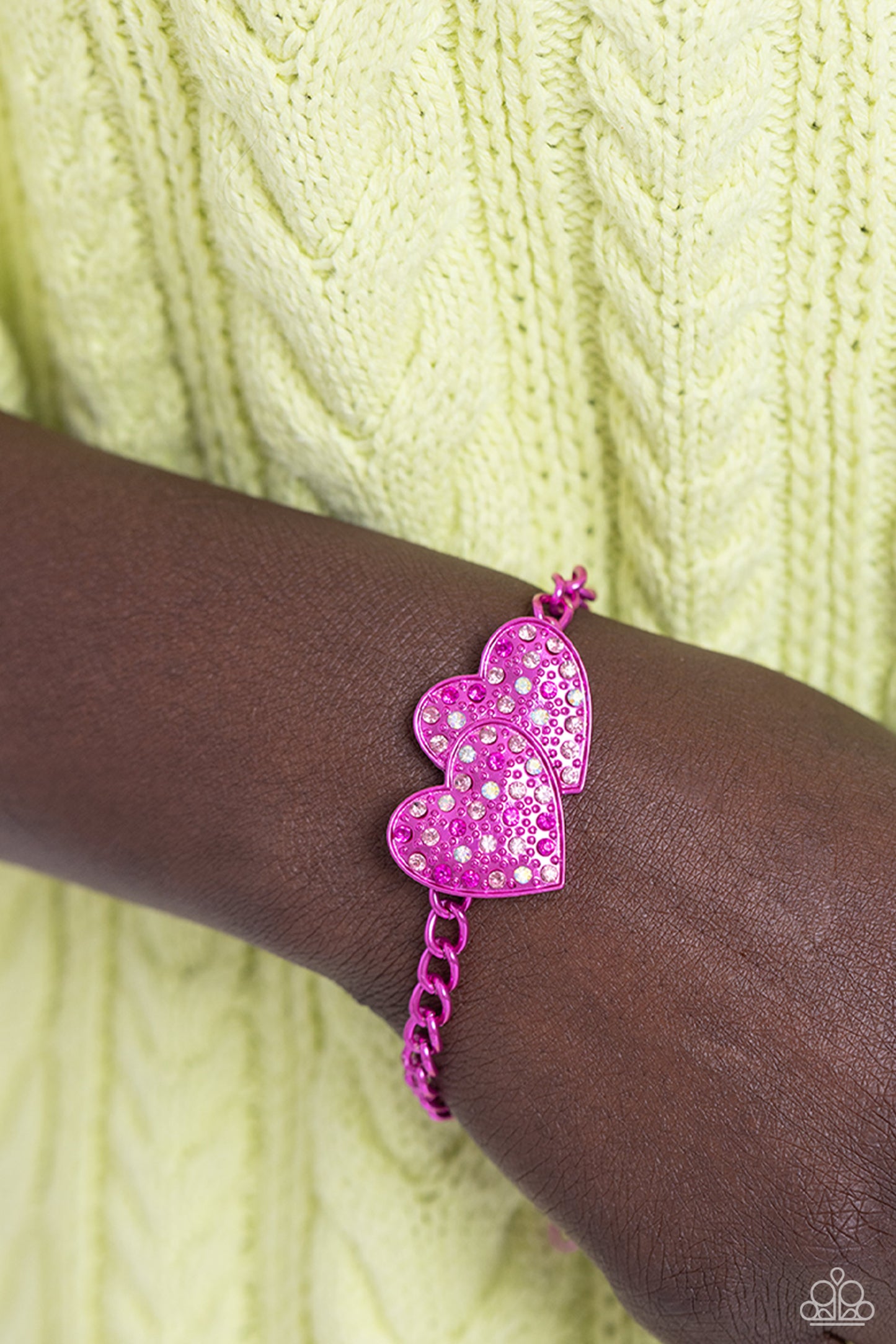 Lovestruck Lineup - Pink Bracelet - Paparazzi Accessories - Alies Bling Bar