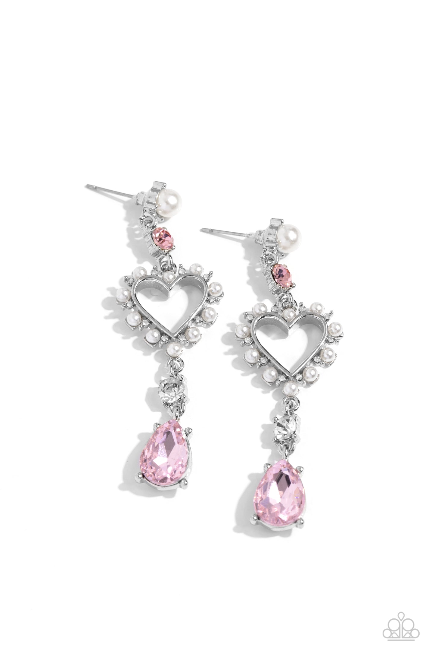 Lovers Lure - Pink Earrings - Paparazzi Accessories - Alies Bling Bar