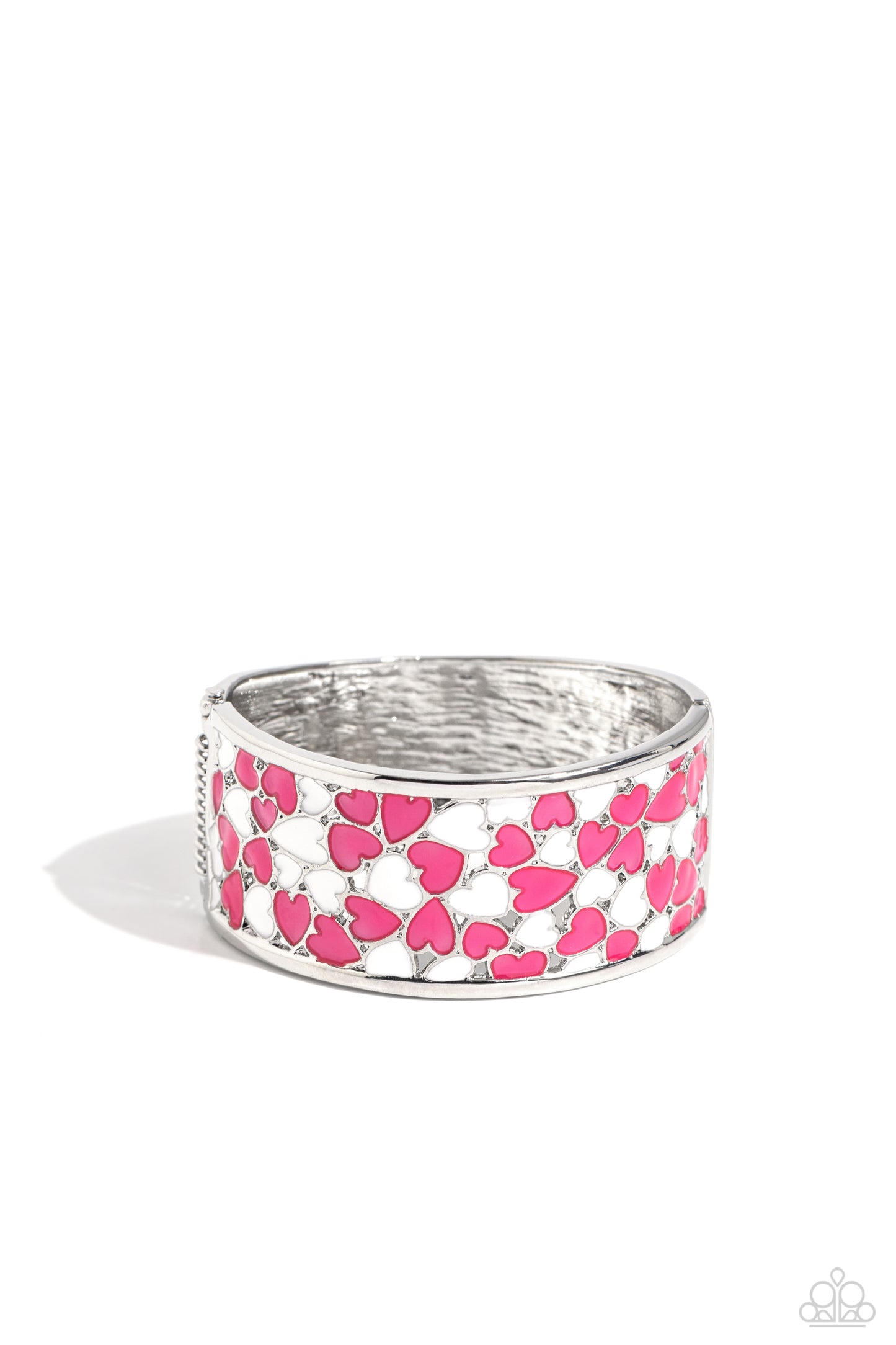 Penchant for Patterns - Pink Bracelet - Paparazzi Accessories - Alies Bling Bar